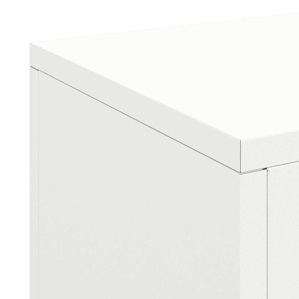 Utomhus Blomställning Växtstöd Piedestal 3 pcs Vit Stål