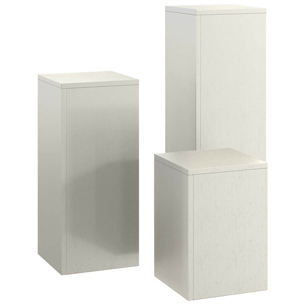 Utomhus Blomställning Växtstöd Piedestal 3 pcs Rostig Väderbeständig stål