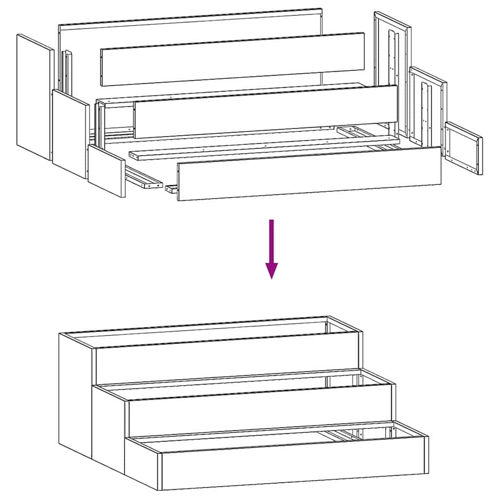 Utomhus Blomkruka Metall Vit 90 x 90 x 35 cm Kallvalsat stål