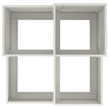 Utomhus Blomkruka Metall Vit 80 x 80 x 60 cm Stål