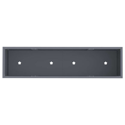 Utomhus Blomlåda Metall Antracit 100 x 26 x 82 cm Stål