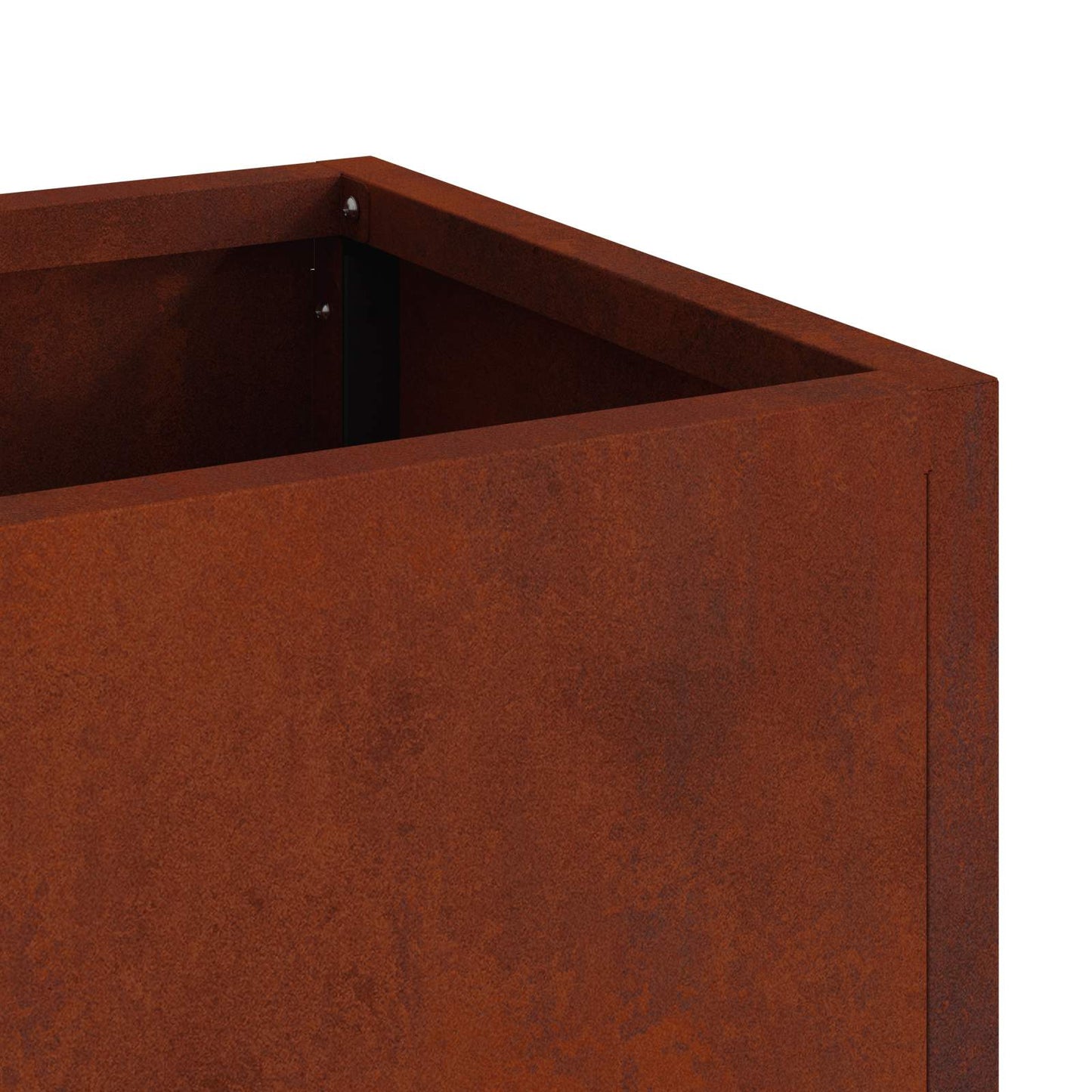 Utomhus Blomlåda Metall Rostig 100 x 26 x 82 cm