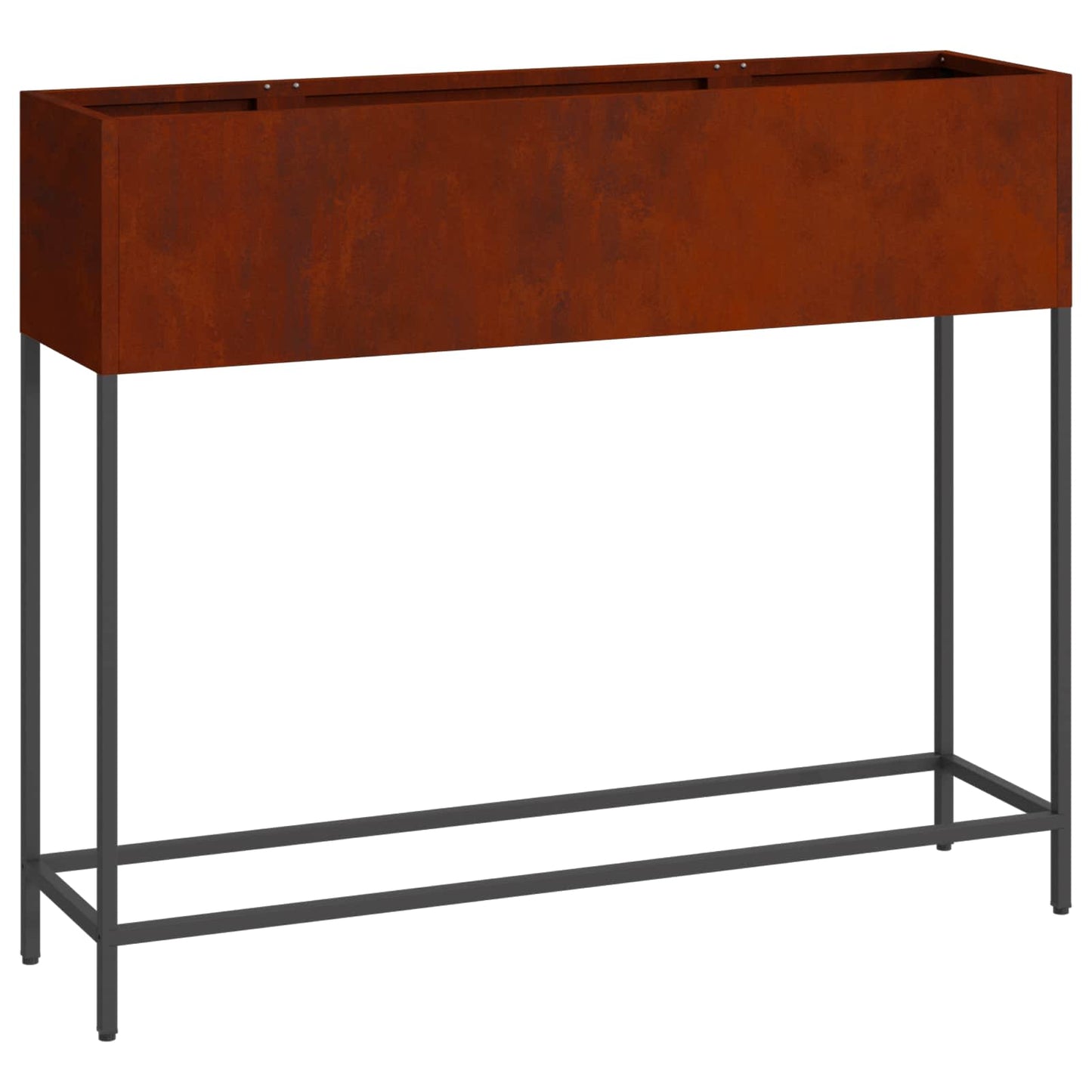 Utomhus Blomlåda Metall Rostig 100 x 26 x 82 cm