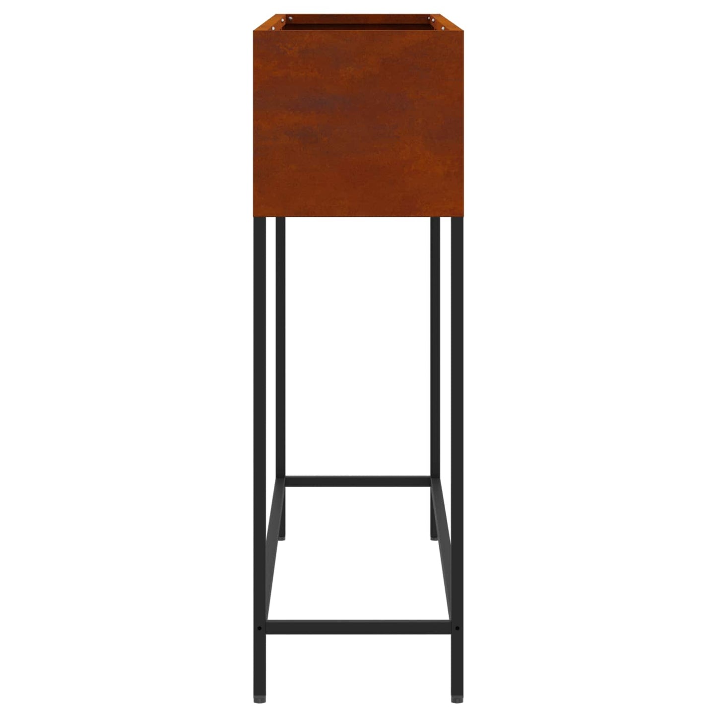 Utomhus Blomlåda Metall Rostig 100 x 26 x 82 cm