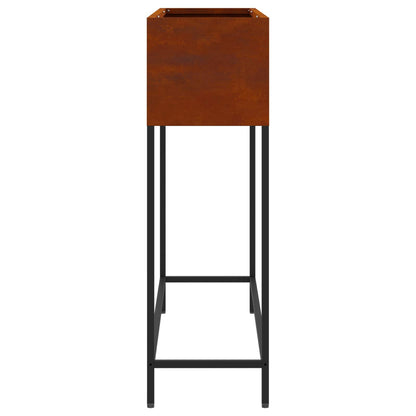 Utomhus Blomlåda Metall Rostig 100 x 26 x 82 cm