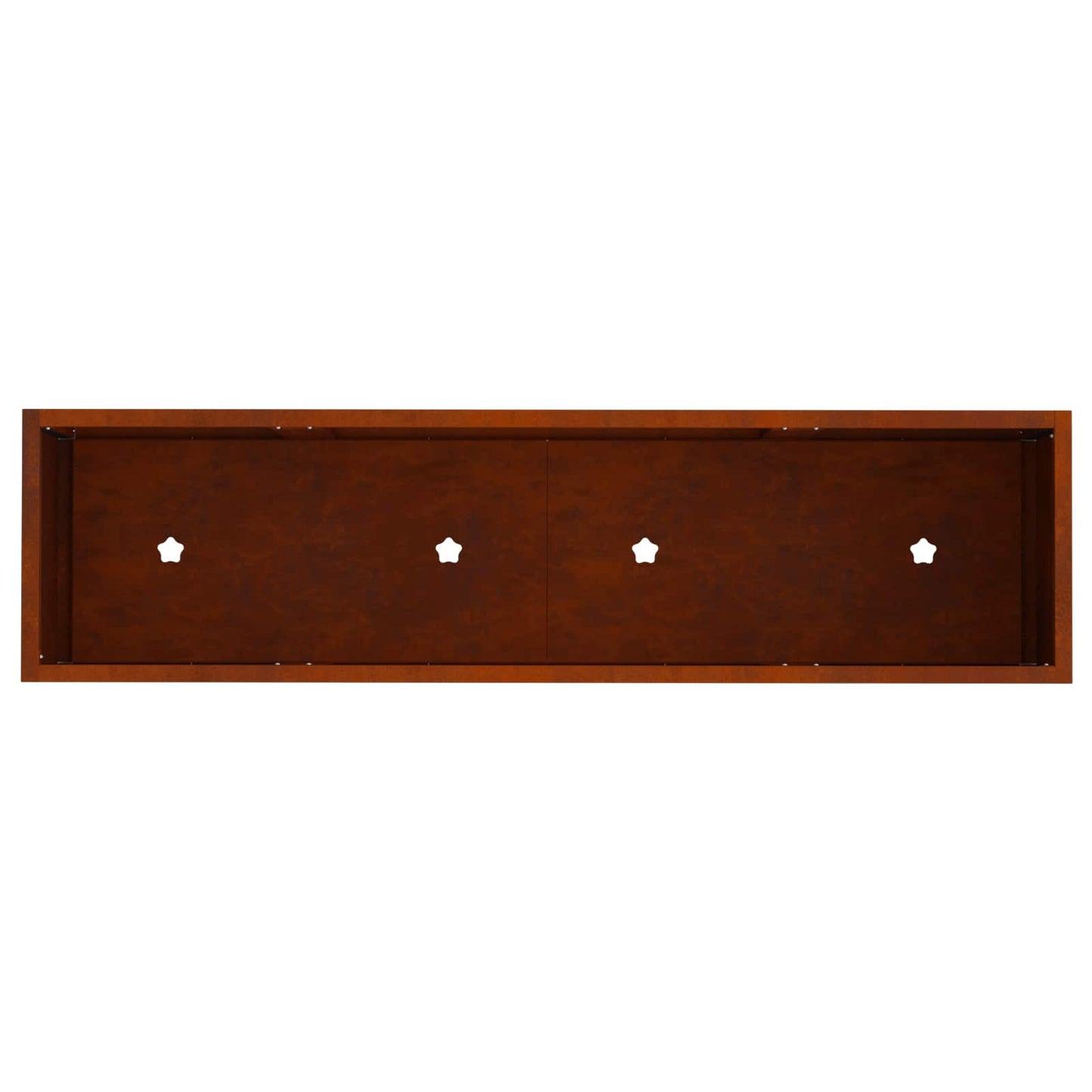 Utomhus Blomlåda Metall Rostig 100 x 26 x 82 cm