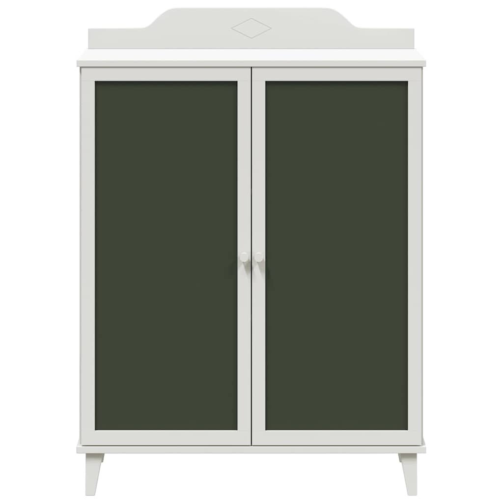 Skåp Vit Kritskåp med hylla med lagring med dörr