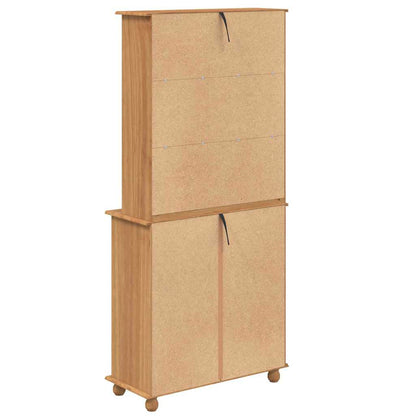 Hutch med låda ASKIM Honungsvax 91 x 40 x 200,5 cm Massiv furu