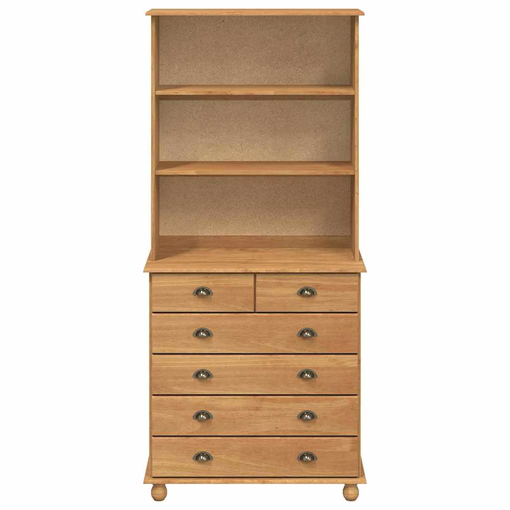Hutch med låda ASKIM Honungsvax 91 x 40 x 200,5 cm Massiv furu