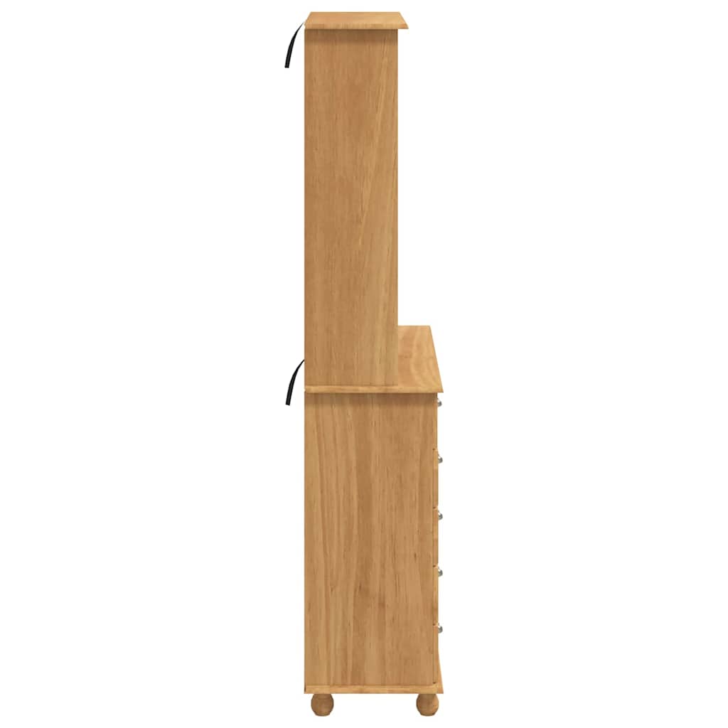 Hutch med låda ASKIM Honungsvax 91 x 40 x 200,5 cm Massiv furu