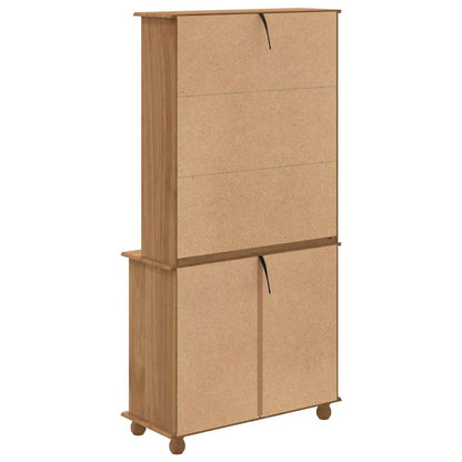 Hutch med låda ASKIM Honungsvax 91 x 40 x 184 cm Massiv furu