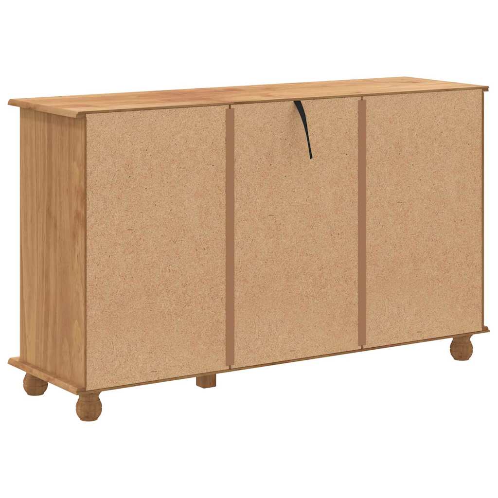 Byrå Brun ASKIM 79 x 40 x 133,5 cm Massiv furu 12 lådor