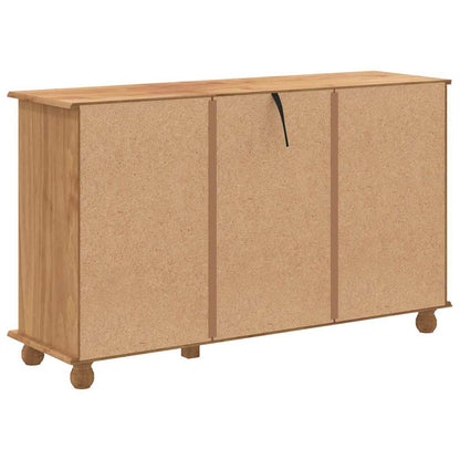 Byrå Brun ASKIM 79 x 40 x 133,5 cm Massiv furu 12 lådor