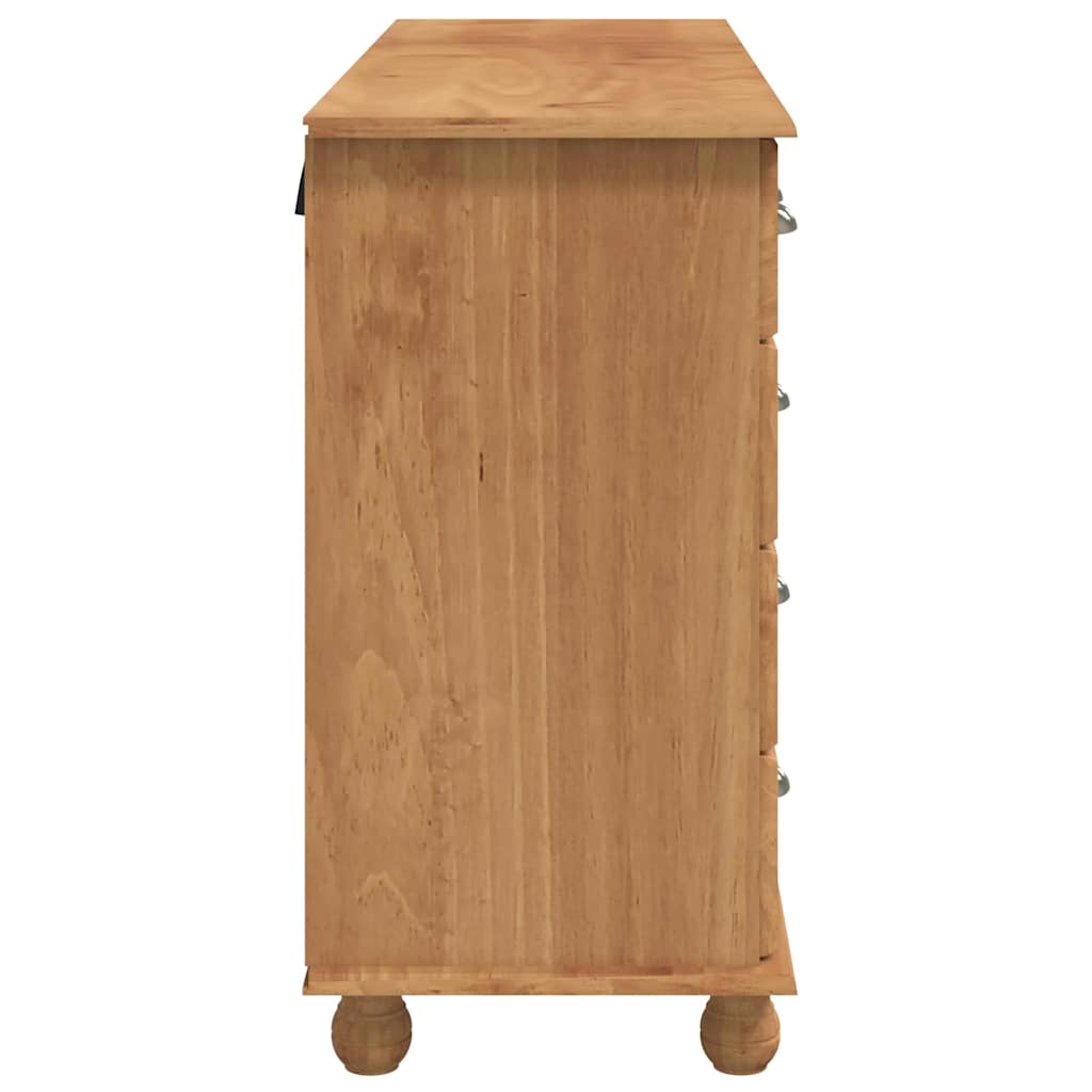 Byrå Brun ASKIM 79 x 40 x 133,5 cm Massiv furu 12 lådor