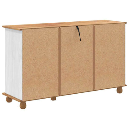 Byrå Vit ASKIM 79 x 40 x 133,5 cm Massiv furu 12 lådor