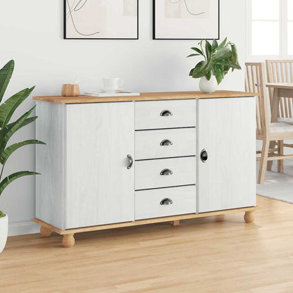 Skänk Trä med låda ASKIM 133,5 x 40 x 79 cm Massiv furu