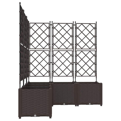 Trädgårdsspaljé Odlingslåda PP Brun 5 pcs Brun 120 x 120 x 143 cm