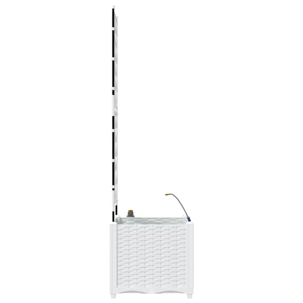 Trädgårdsspaljé Odlingslåda PP Vit 40 x 40 x 142 cm