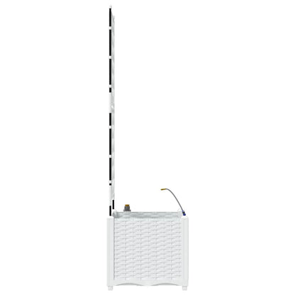Trädgårdsspaljé Odlingslåda PP Vit 40 x 40 x 142 cm