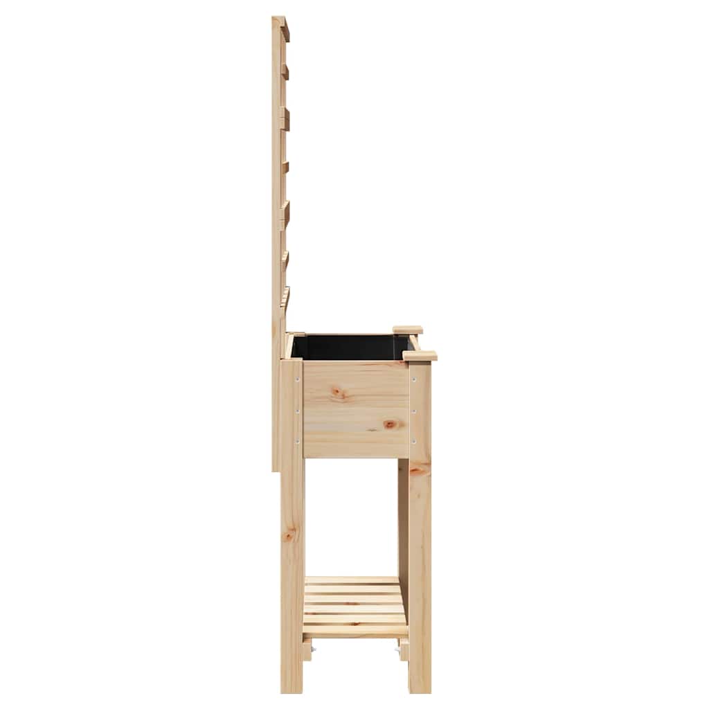 Utomhus Blomställning Växtstöd Beige 71 x 38 x 152 cm Massivt Furu