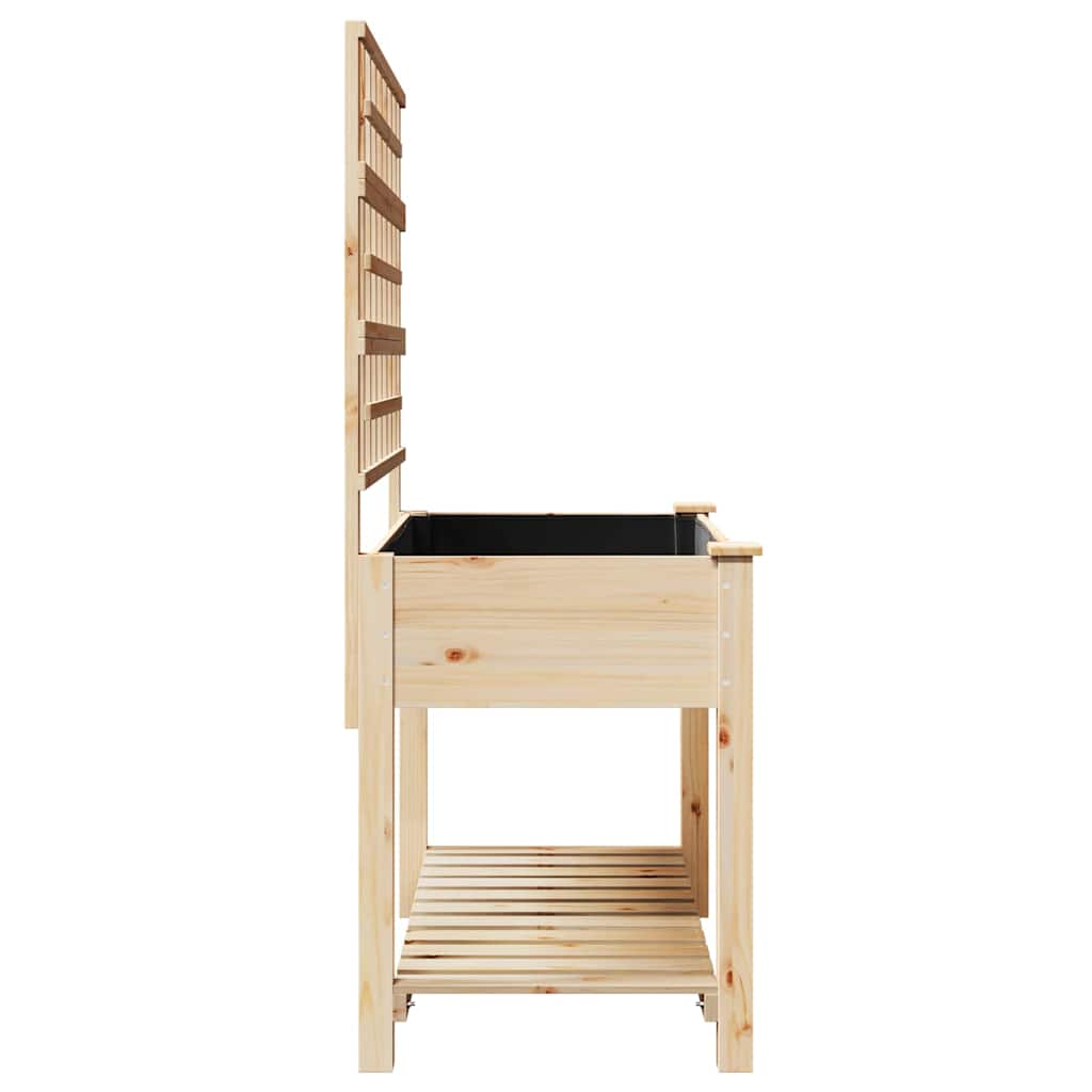 Utomhus Blomställning Växtstöd Beige 115 x 60,5 x 153 cm Massivt Furu