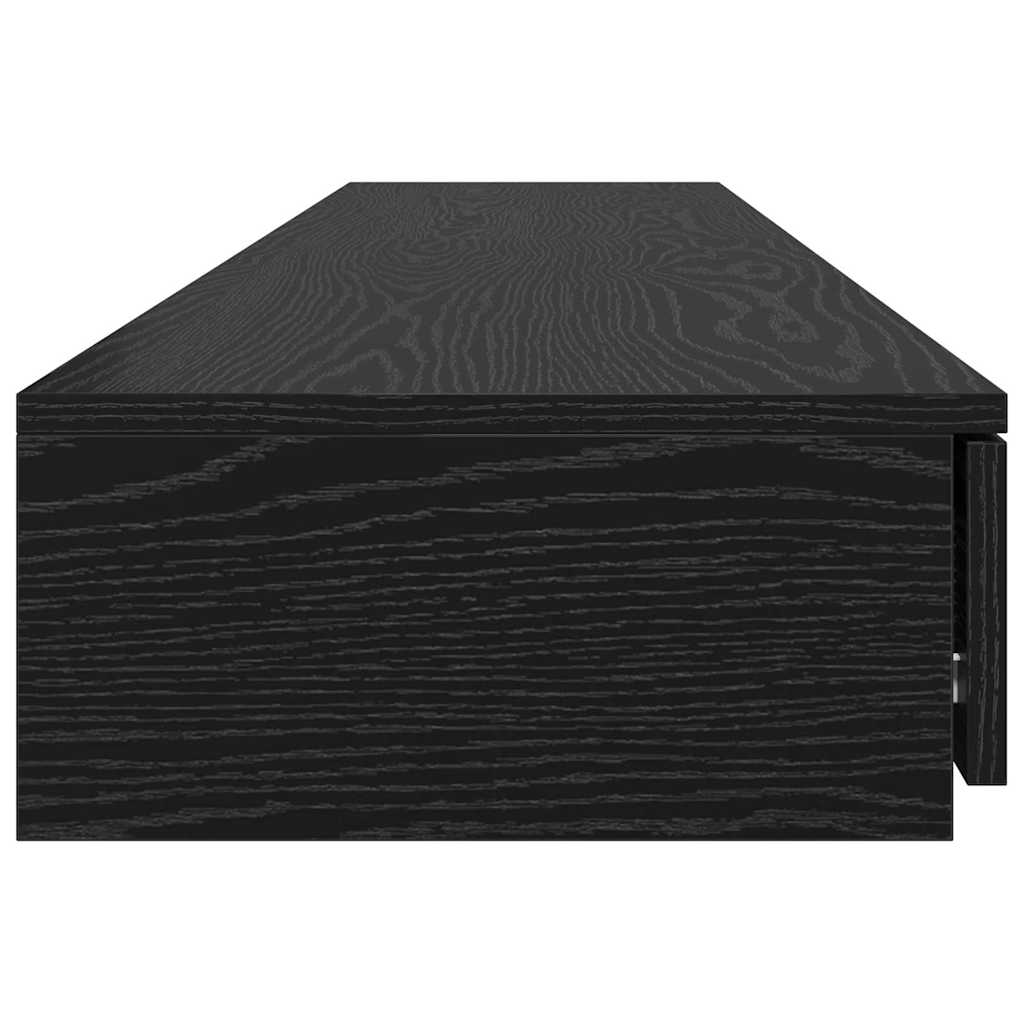 Sänglåda Svart Ek 200 x 36,5 x 16,5 cm