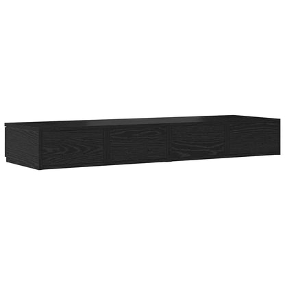 Sänglåda Svart Ek 120 x 36,5 x 16,5 cm