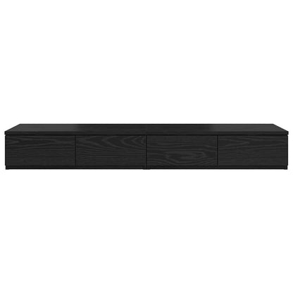 Sänglåda Svart Ek 120 x 36,5 x 16,5 cm