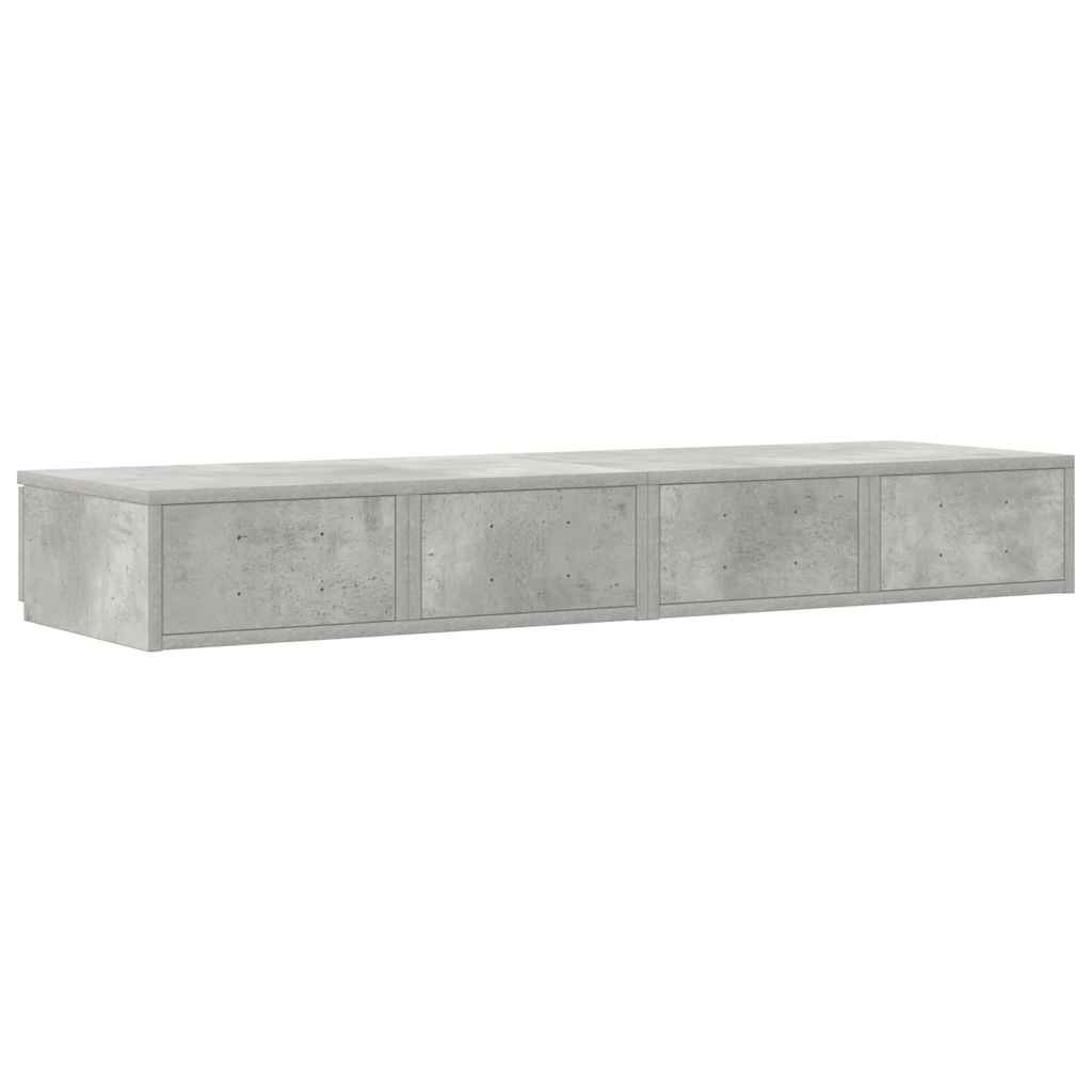 Sänglåda Betonggrå 120 x 36,5 x 16,5 cm