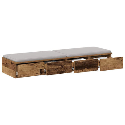 Sänglåda Gammalt Trä 120 x 36,5 x 16,5 cm