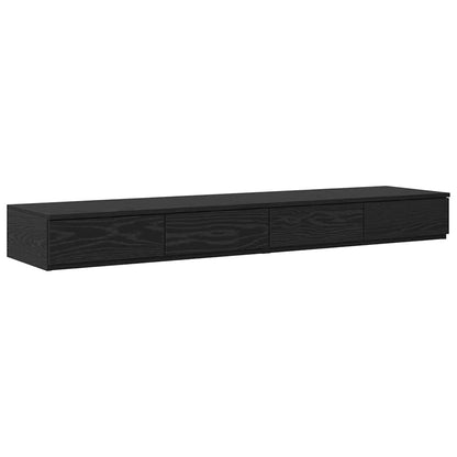 Sänglåda Svart Ek 150 x 36,5 x 16,5 cm