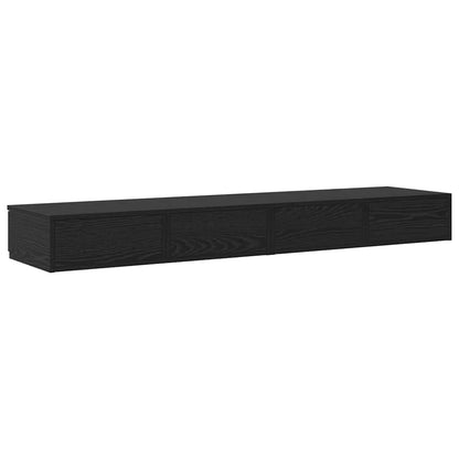 Sänglåda Svart Ek 150 x 36,5 x 16,5 cm