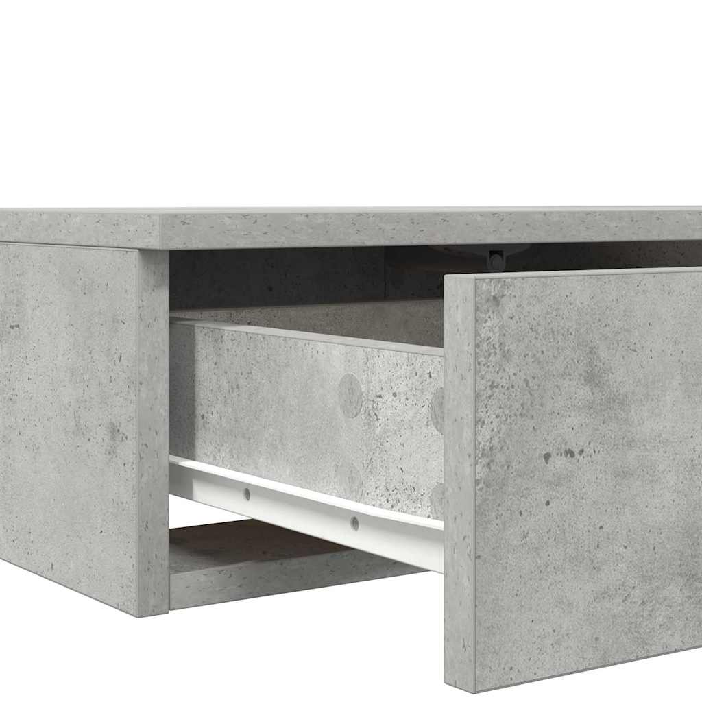 Sänglåda Betonggrå 135 x 36,5 x 16,5 cm