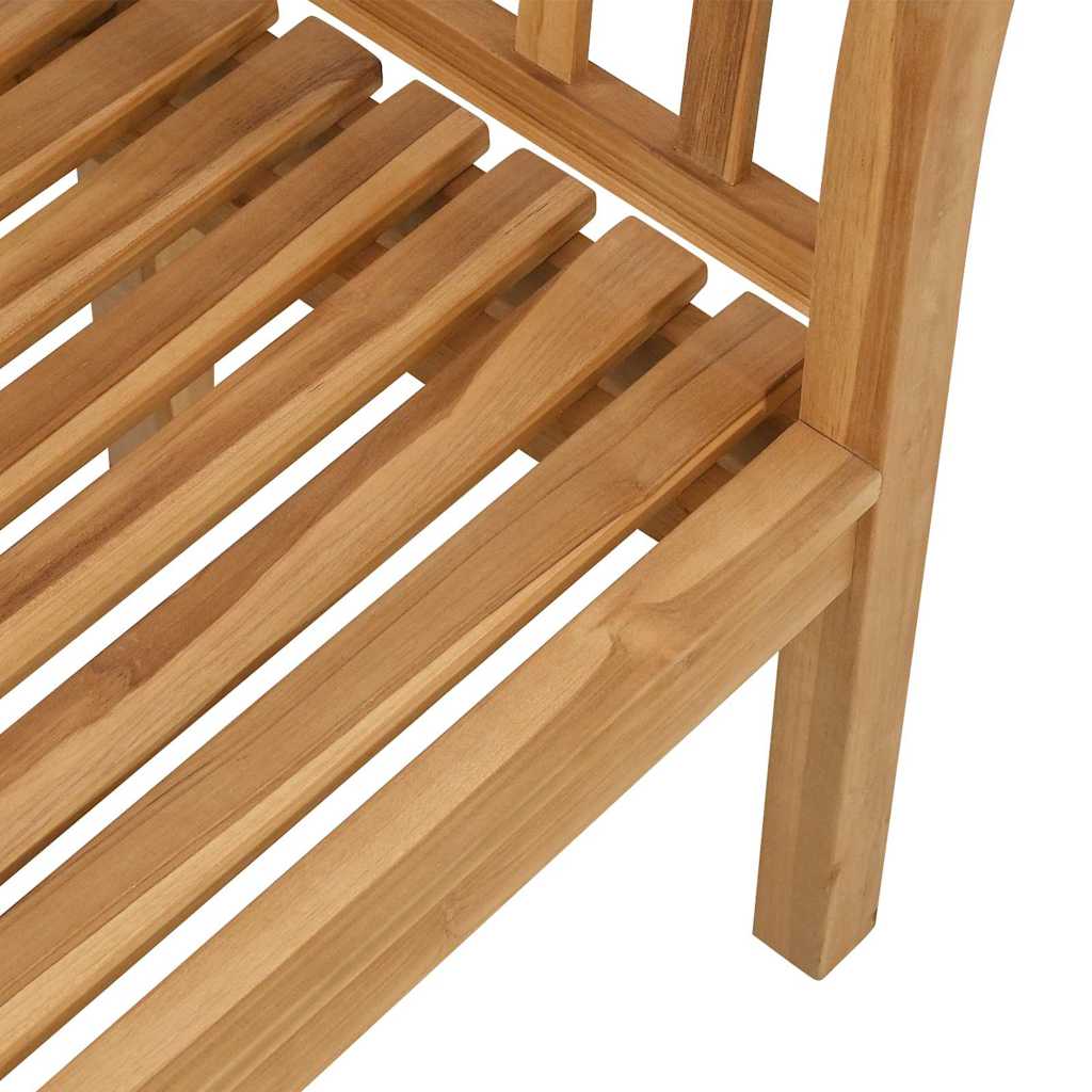 Trädgårdsbänk Trä Brun 120 x 53,5 x 85 cm Massivt teakträ
