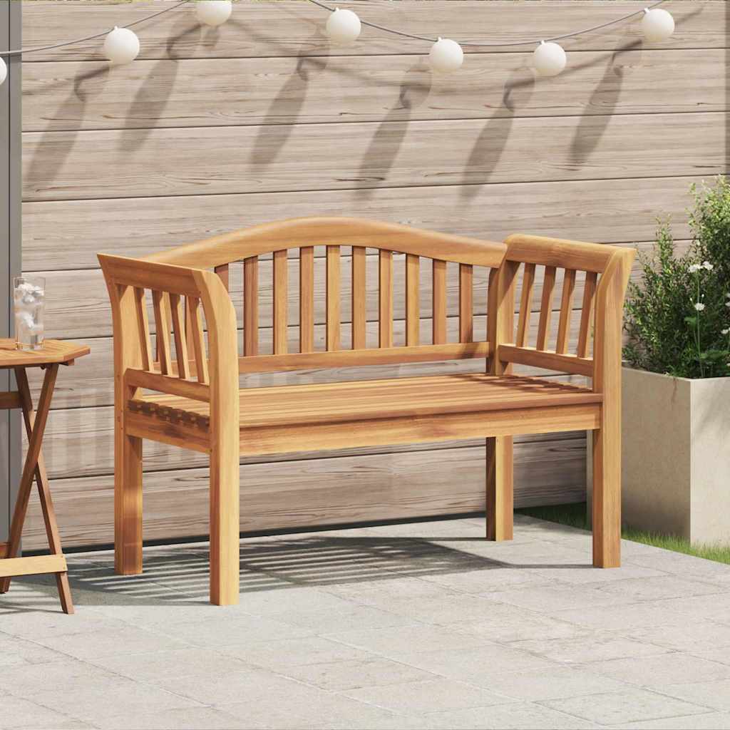 Trädgårdsbänk Trä Brun 120 x 53,5 x 85 cm Massivt teakträ