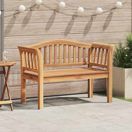 Trädgårdsbänk Trä Brun 120 x 53,5 x 85 cm Massivt teakträ