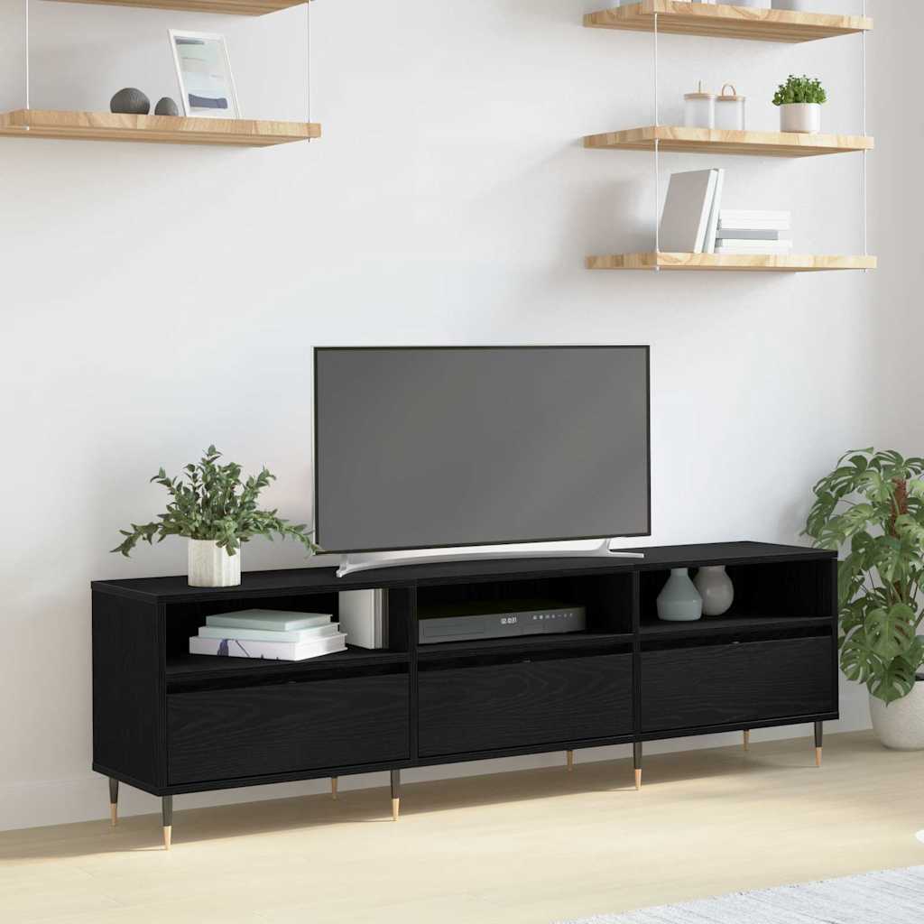 TV-Möbel Svart Ek TV-skåp 150 x 30 x 45 cm