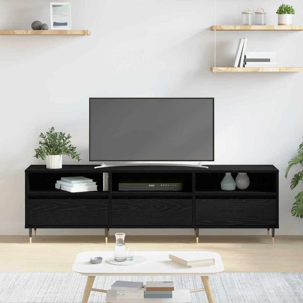 TV-Möbel Svart Ek TV-skåp 150 x 30 x 45 cm