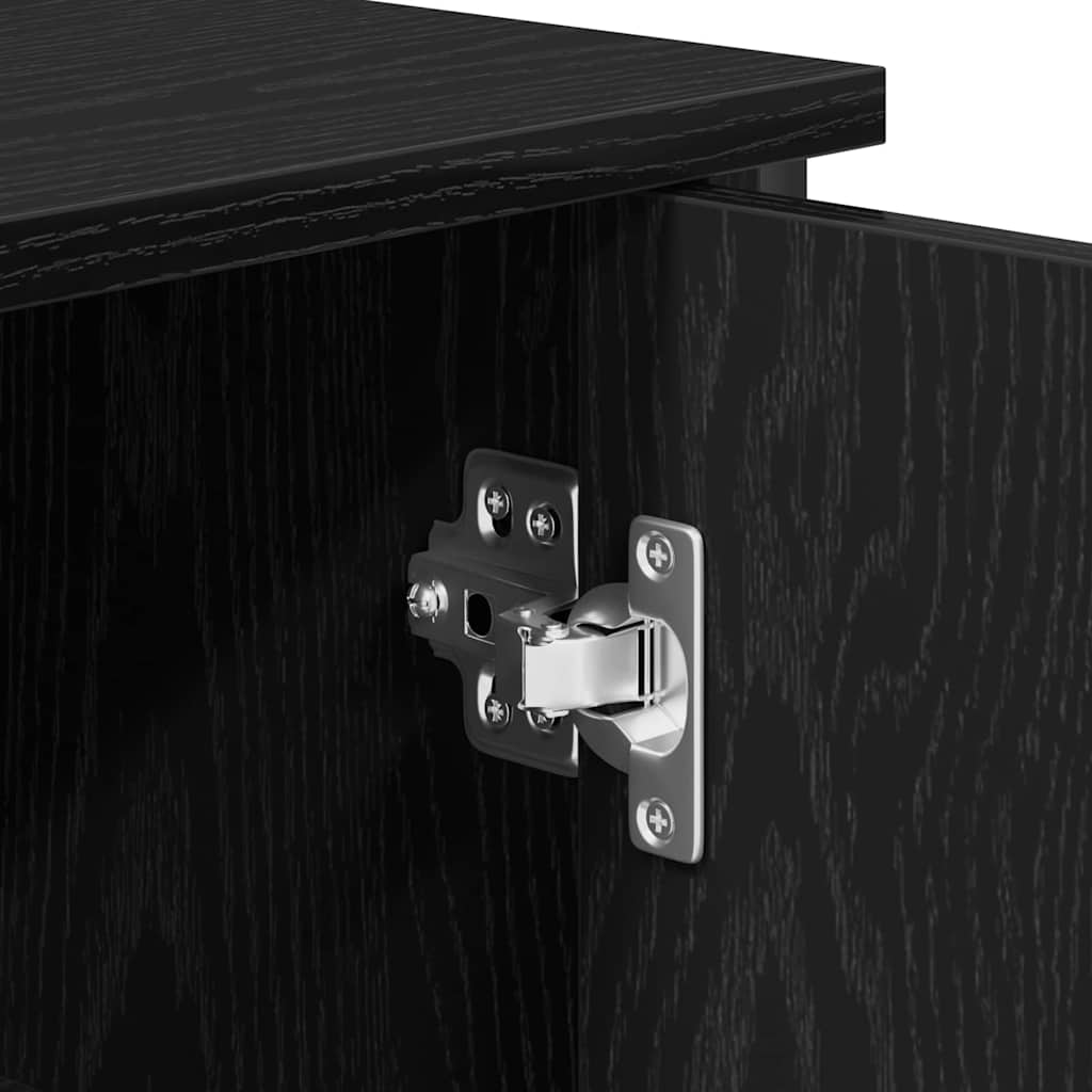 Sideboard Svart Ek 100 x 35 x 75 cm