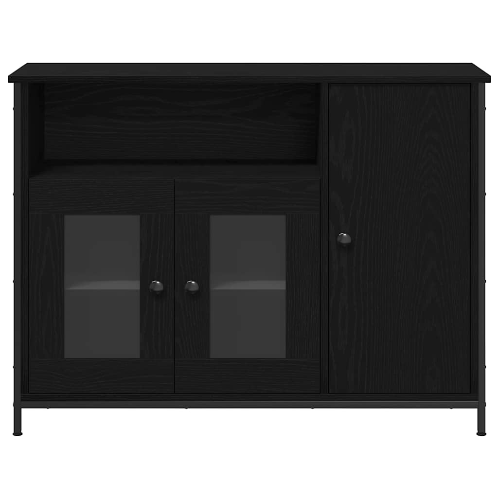 Sideboard Svart Ek 100 x 35 x 75 cm