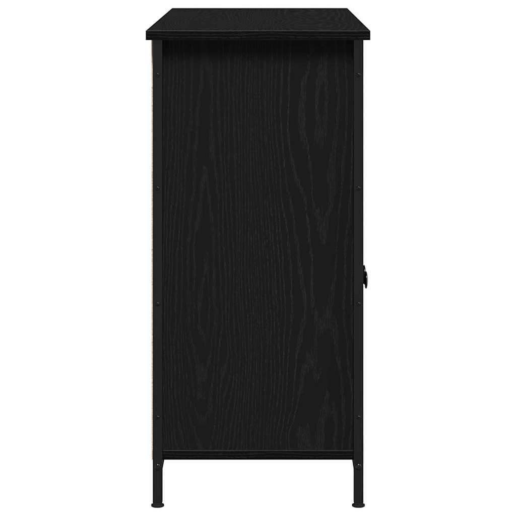 Sideboard Svart Ek 100 x 35 x 75 cm