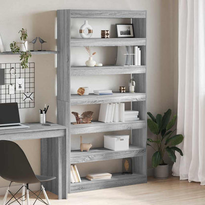 Bokhylla Sonoma Grå 100 x 30 x 198 cm