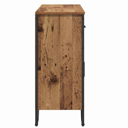 Sideboard med låda Gammalt trä 97 x 32,5 x 74,5 cm