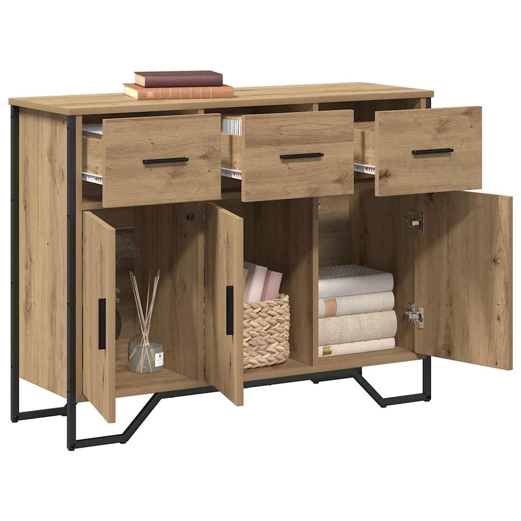 Sideboard med låda Artisan Ek 97 x 32,5 x 74,5 cm