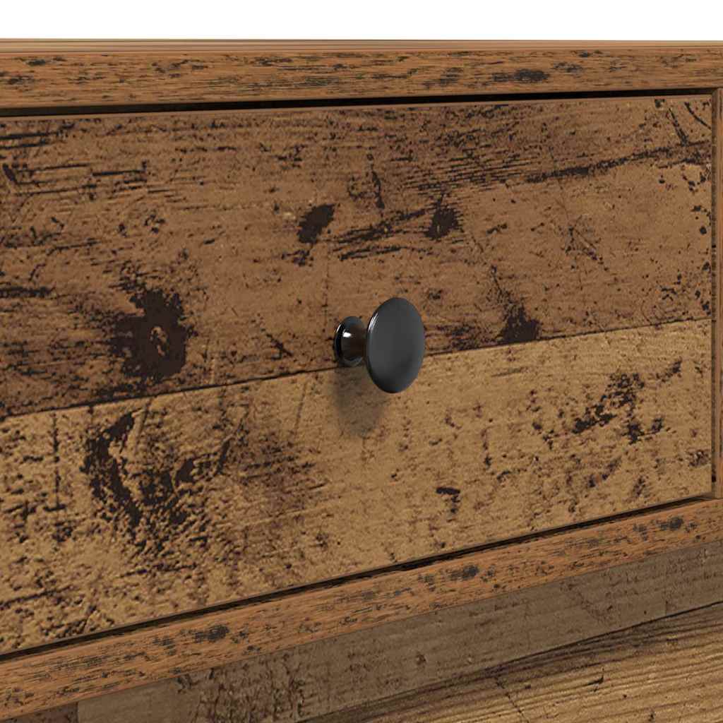 Soffbord Åldrat Trä 90 x 90 x 28 cm