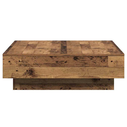 Soffbord Åldrat Trä 90 x 90 x 28 cm