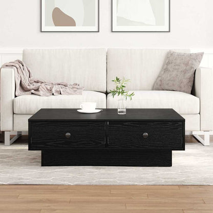 Soffbord Svart Ek 90 x 90 x 28 cm