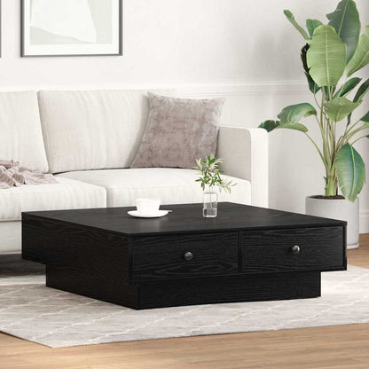 Soffbord Svart Ek 90 x 90 x 28 cm