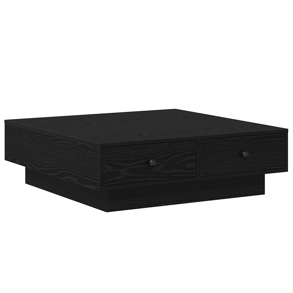 Soffbord Svart Ek 90 x 90 x 28 cm