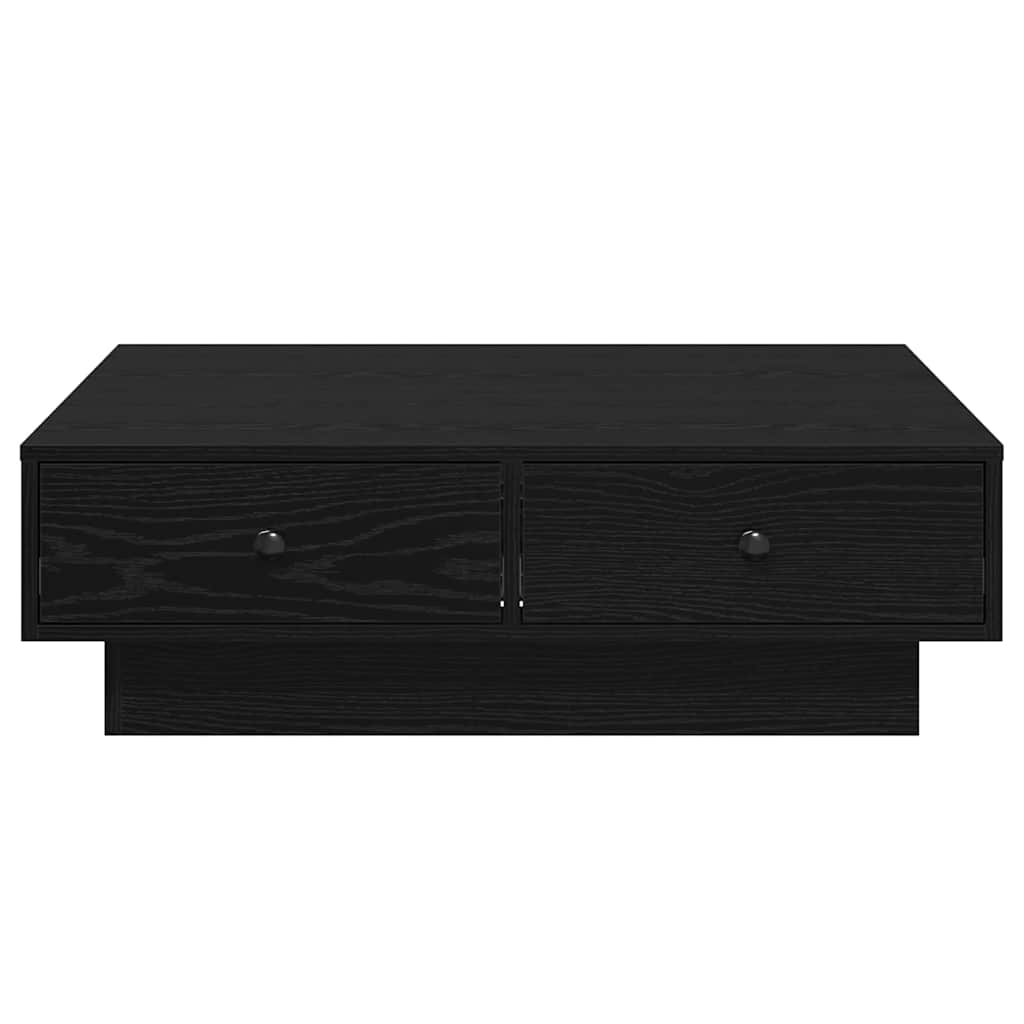Soffbord Svart Ek 90 x 90 x 28 cm